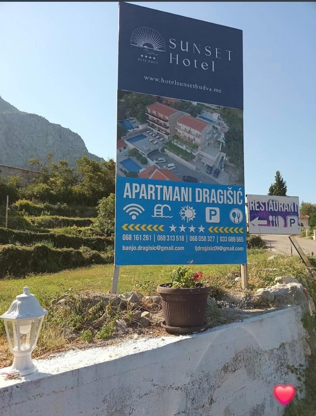 Apartments Dragisic Sveti Stefan Exterior foto
